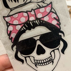 Skull decal